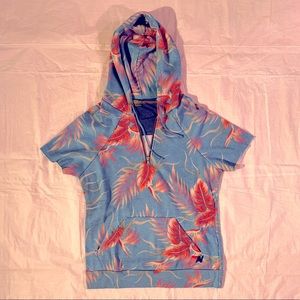 *Vintage* Aviator Nation Kauai Pullover Zip Hoodie - Short Sleeve - Adult S